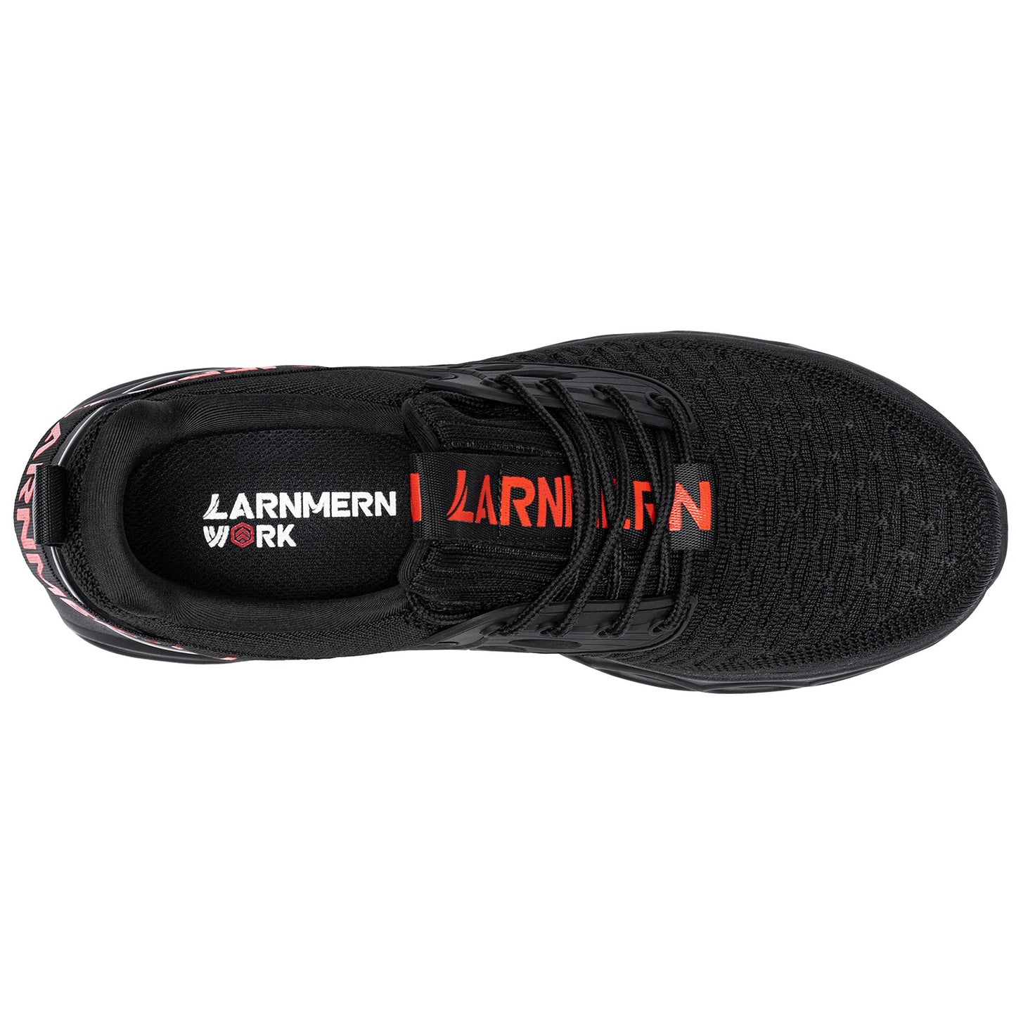 LARNMERN Steel Toe Work Shoes Lightweight Comfortable Cushioning Tennis Safety Shoes for Men #21004