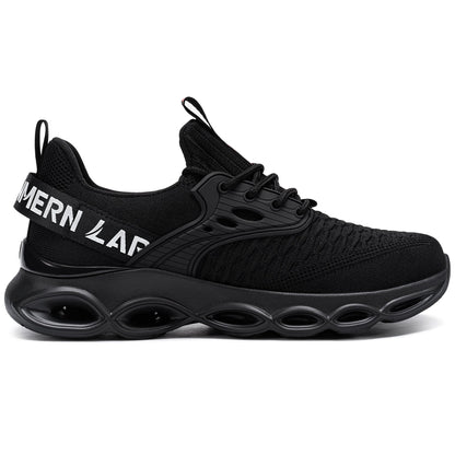 LARNMERN Steel Toe Work Shoes Lightweight Comfortable Cushioning Tennis Safety Shoes for Men #21004