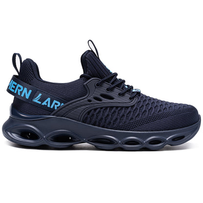 LARNMERN Steel Toe Work Shoes Lightweight Comfortable Cushioning Tennis Safety Shoes for Men #21004