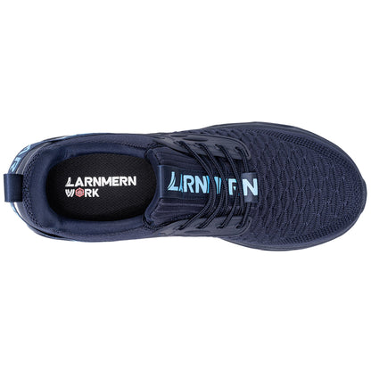 LARNMERN Steel Toe Work Shoes Lightweight Comfortable Cushioning Tennis Safety Shoes for Women #21004