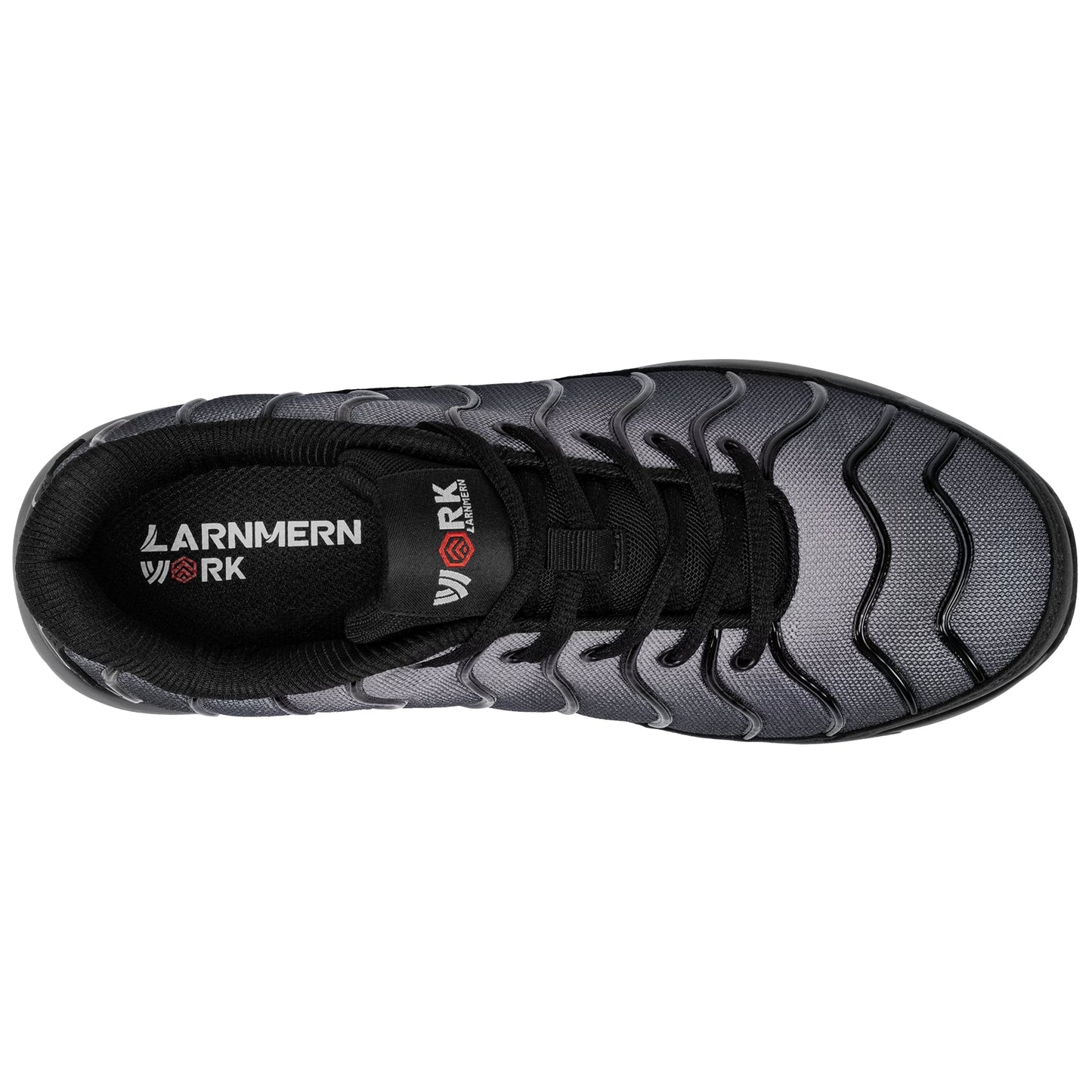 LARNMERN Steel Toe Puncture Proof Safety Shoes for Men Air Cushion Breathable Slip Resistant Work Sneakers #31270-2