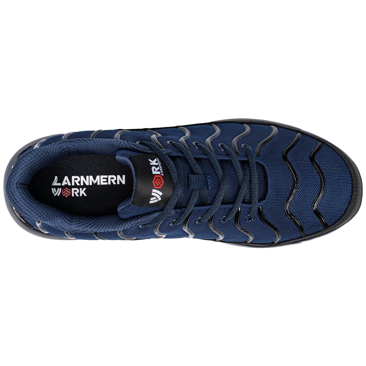 LARNMERN Steel Toe Puncture Proof Safety Shoes for Men Air Cushion Breathable Slip Resistant Work Sneakers #31270-2