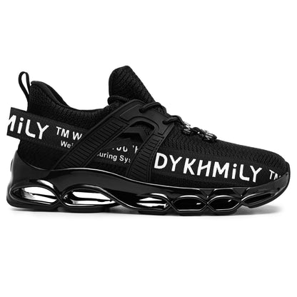 DYKHMILY Steel Toe Work Sneakers for Men Comfortable Lightweight Breathable Slip on Fashion Safety Shoe #91823