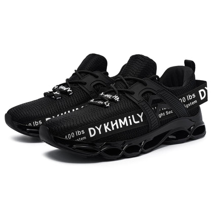 DYKHMILY Steel Toe Work Sneakers for Women Comfortable Lightweight Breathable Slip on Fashion Safety Shoe #91823