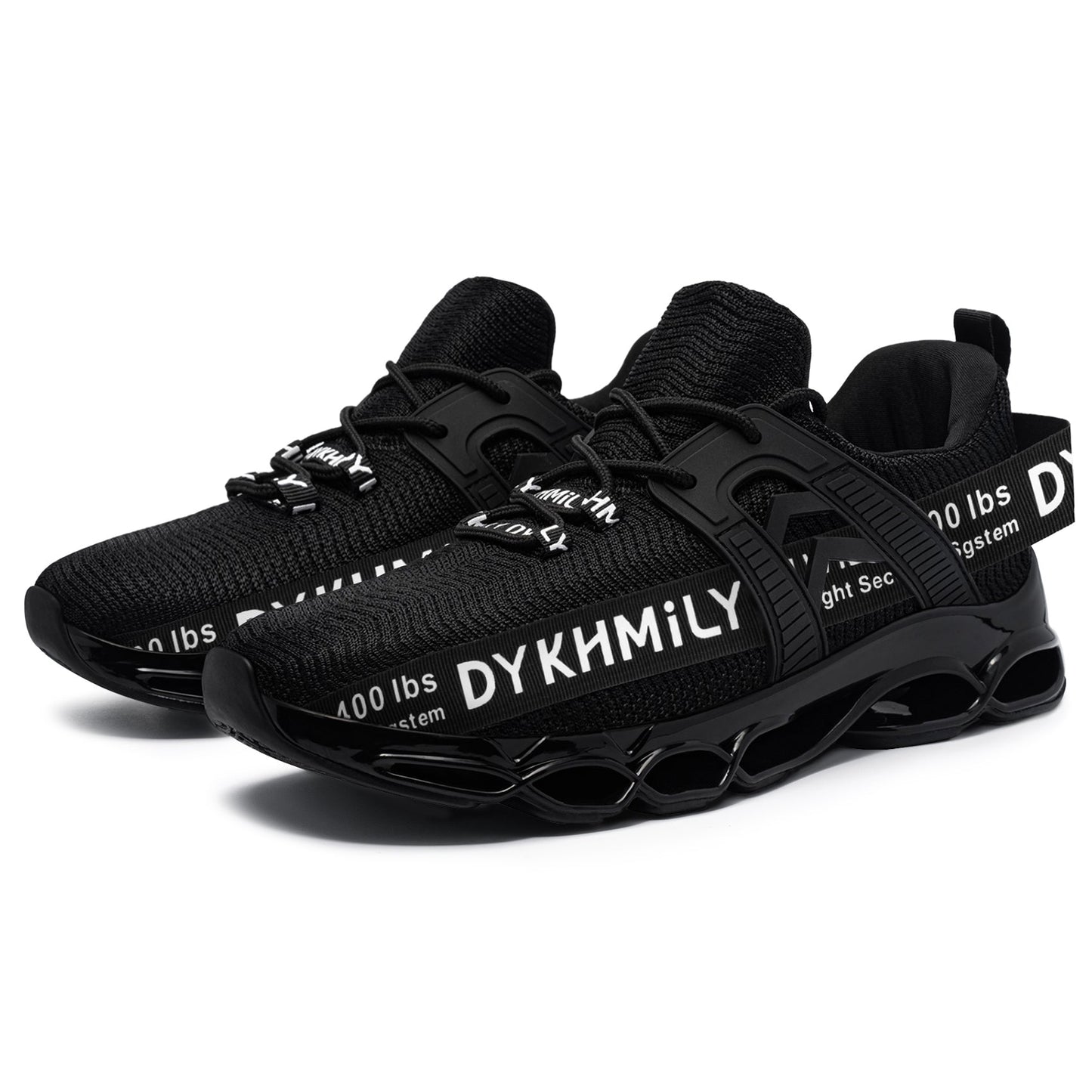 DYKHMILY Steel Toe Work Sneakers for Men Comfortable Lightweight Breathable Slip on Fashion Safety Shoe #91823