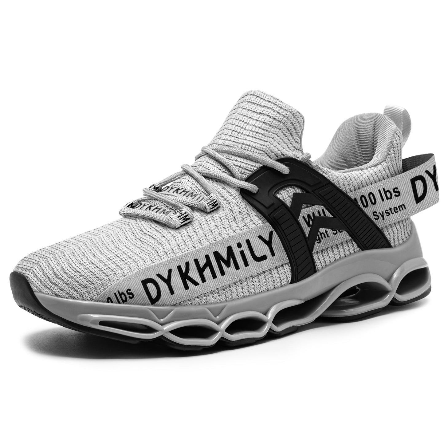 DYKHMILY Steel Toe Work Sneakers for Men Comfortable Lightweight Breathable Slip on Fashion Safety Shoe #91823