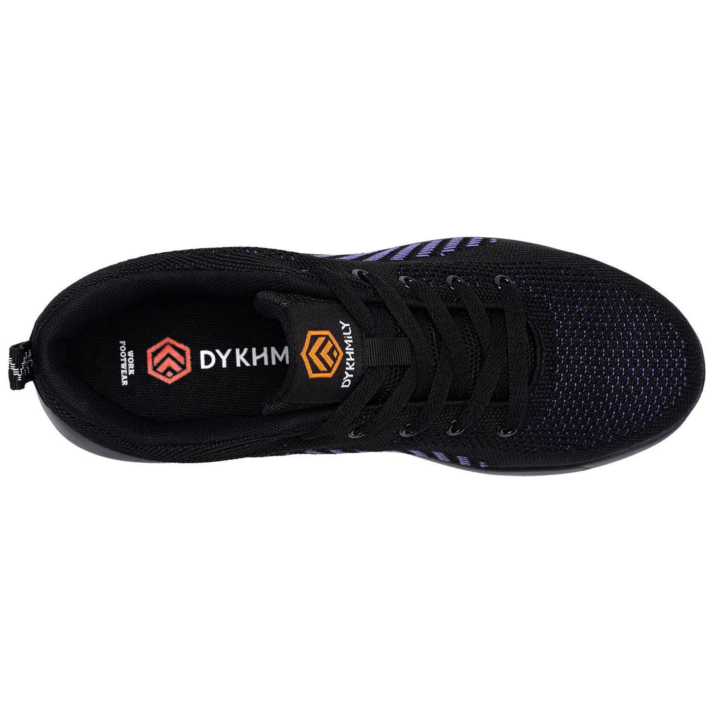 DYKHMILY Steel Toe Safety Shoes for Women Comfortable Lightweight Air Cushion Work Sneakers #91859